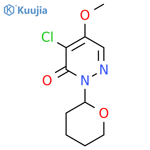3(2H)-Pyridazinone, 4-chloro-5-methoxy-2-(tetrahydro-2H-pyran-2-yl)- structure