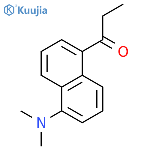 1-Propanone, 1-[5-(dimethylamino)-1-naphthalenyl]- structure