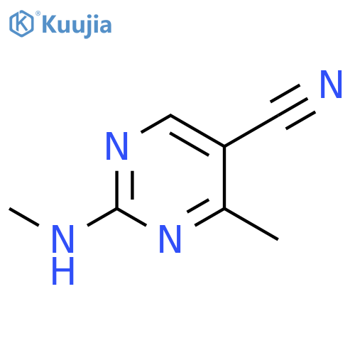 5-Pyrimidinecarbonitrile,4-methyl-2-(methylamino)- structure