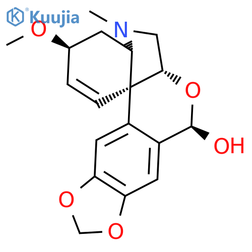 8H-[1,3]Dioxolo[6,7][2]benzopyrano[3,4-c]indol-8-ol,3,4,4a,5,6,6a-hexahydro-3-methoxy-5-methyl-, (3S,4aS,6aR,8R,13bS)- structure