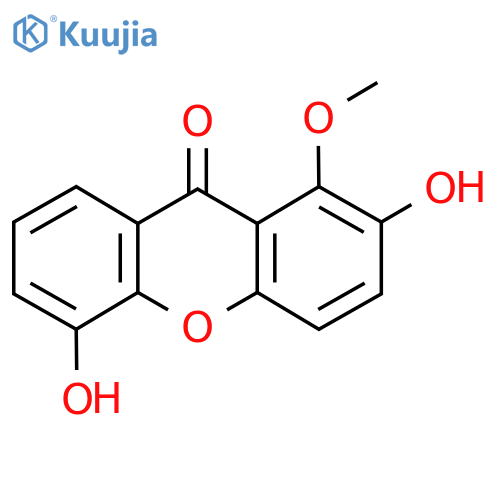 2,5-Dihydroxy-1-methoxyxanthone structure