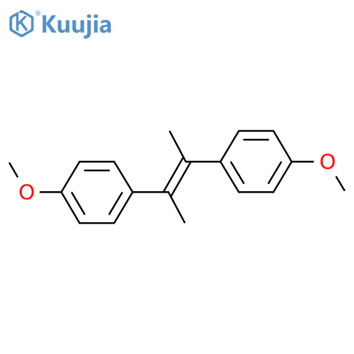 Benzene, 1,1'-(1,2-dimethyl-1,2-ethenediyl)bis[4-methoxy-, (E)- structure