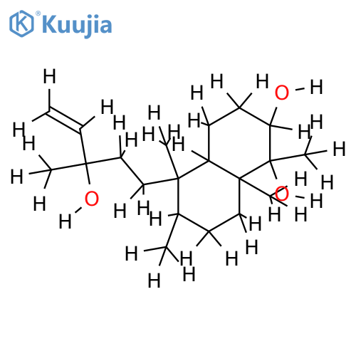(ent-3beta, 4alpha, 13ξ)-form-14-Clerodene, 3, 4, 13-triol structure