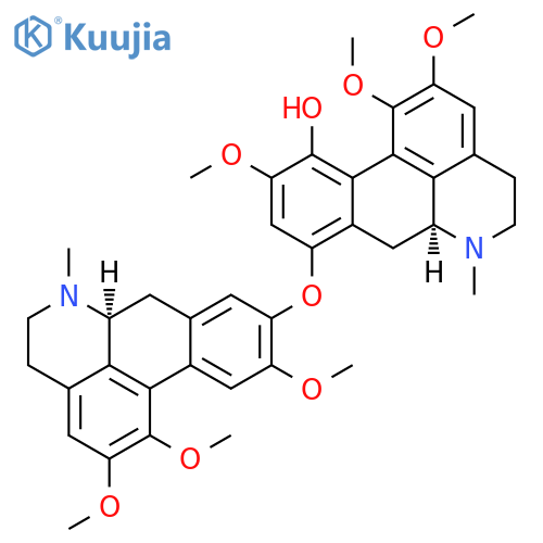 4H-Dibenzo[de,g]quinolin-11-ol, 5,6,6a,7-tetrahydro-1,2,10-trimethoxy-6-methyl-8-[[(6aS)-5,6,6a,7-tetrahydro-1,2,10-trimethoxy-6-methyl-4H-dibenzo[de,g]quinolin-9-yl]oxy]-, (6aS)- structure
