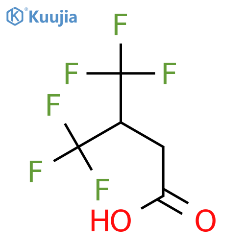 4,4,4-Trifluoro-3-(trifluoromethyl)butanoic acid structure