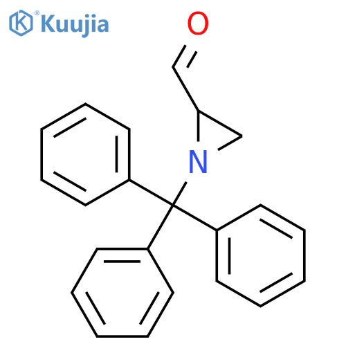 2-Formyl-1-trityl-aziridine structure