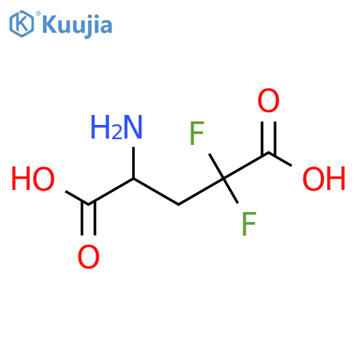4-amino-2,2-difluoropentanedioic acid structure