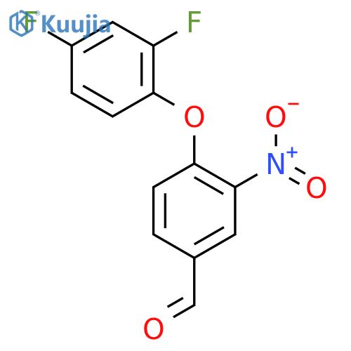 4-(2,4-Difluorophenoxy)-3-nitrobenzenecarbaldehyde structure