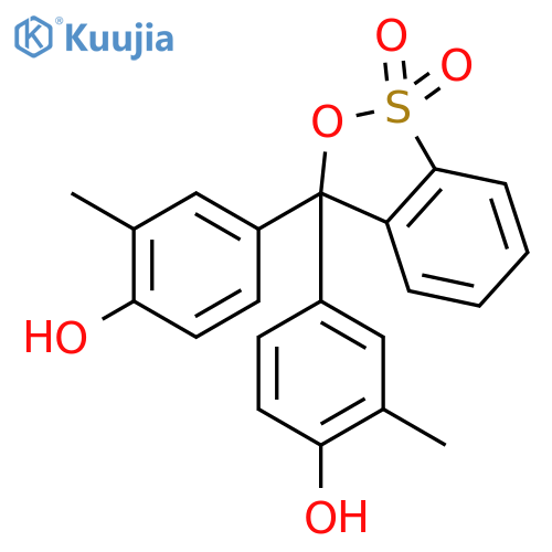 3,3-bis(4-hydroxy-3-methylphenyl)-3H-2,1lambda6-benzoxathiole-1,1-dione structure