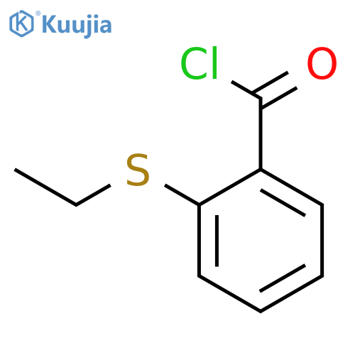 2-(ethylthio)benzoyl chloride structure