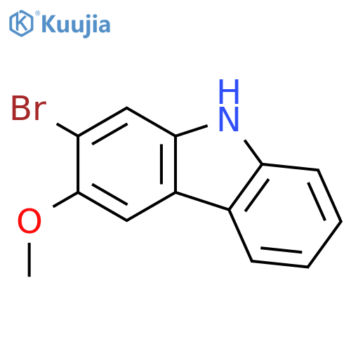 9H-Carbazole, 2-bromo-3-methoxy- structure