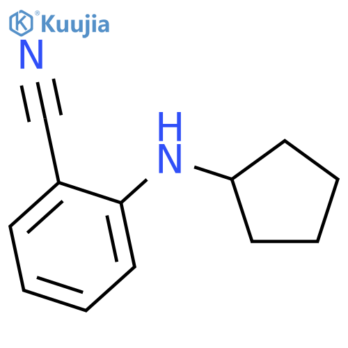 2-(cyclopentylamino)benzonitrile structure