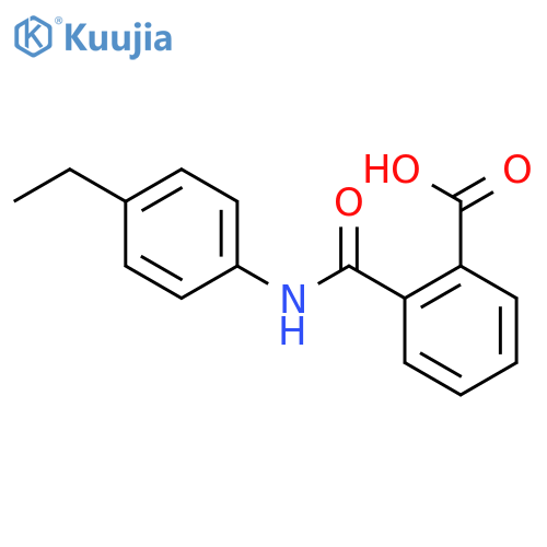 2-[(4-ethylphenyl)carbamoyl]benzoic acid structure