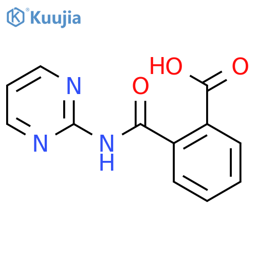 Benzoic acid,2-[(2-pyrimidinylamino)carbonyl]- structure
