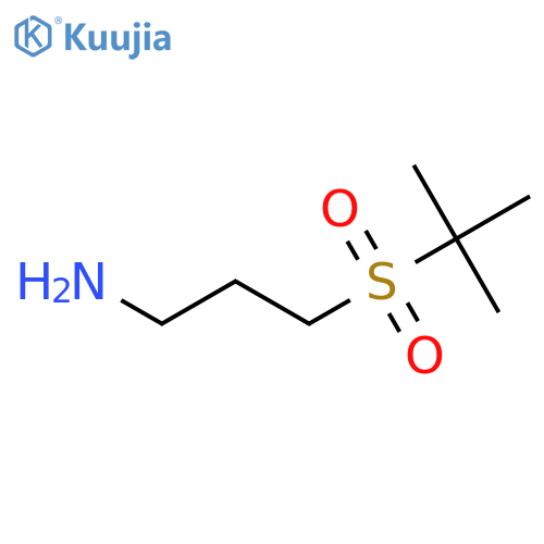 1-Propanamine, 3-[(1,1-dimethylethyl)sulfonyl]- structure