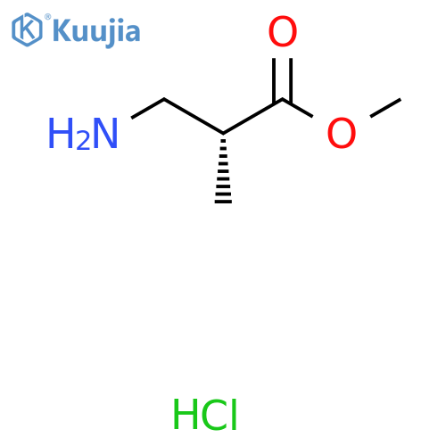 Methyl (2R)-3-amino-2-methylpropanoate;hydrochloride structure