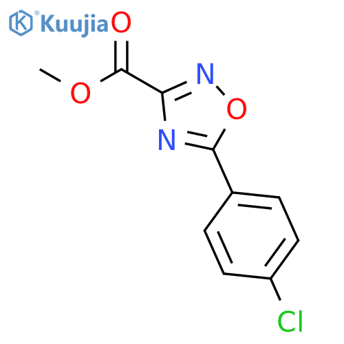 1,2,4-Oxadiazole-3-carboxylic acid, 5-(4-chlorophenyl)-, methyl ester structure