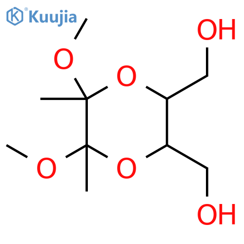 (2R,3R,5S,6S)-5,6-Bis(hydroxymethyl)-2,3-dimethoxy-2,3-dimethyl-1,4-dioxane structure