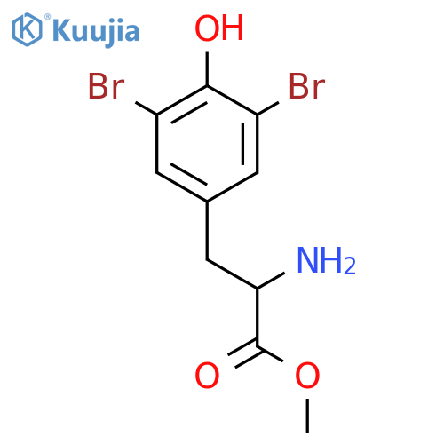 (R)-Methyl 2-amino-3-(3,5-dibromo-4-hydroxyphenyl)propanoate structure