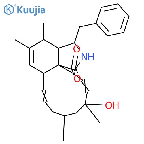 18-Hydroxy-16,18-dimethyl-10-phenyl[11]cytochalasa-6,13,19-triene-1,21-dione structure