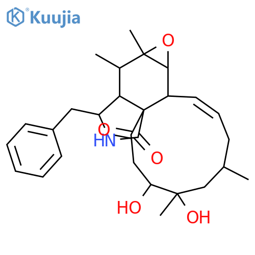 18-Hydroxy-16,18-dimethyl-10-phenyl[11]cytochalasa-6,13,19-triene-1,21-dione; 19,20-Dihydro, 19β-hydroxy, 6β,7β-epoxide structure
