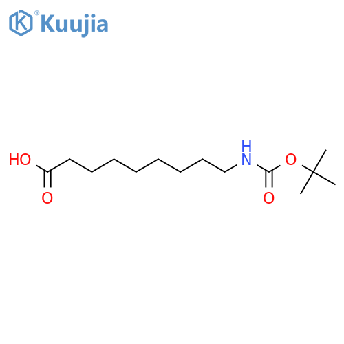 9-(tert-butoxycarbonylamino)nonanoic acid structure