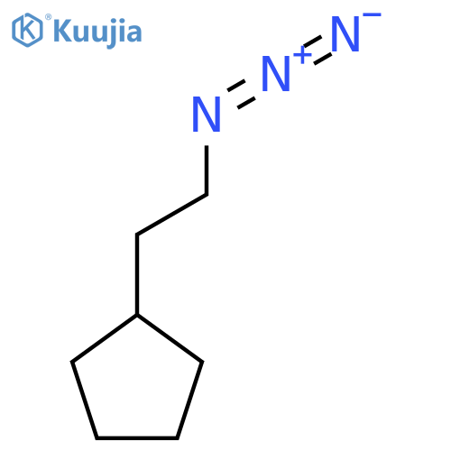 (2-azidoethyl)cyclopentane structure