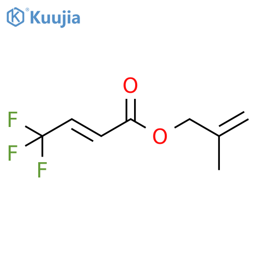 2-Butenoic acid, 4,4,4-trifluoro-, 2-methyl-2-propenyl ester, (2E)- structure
