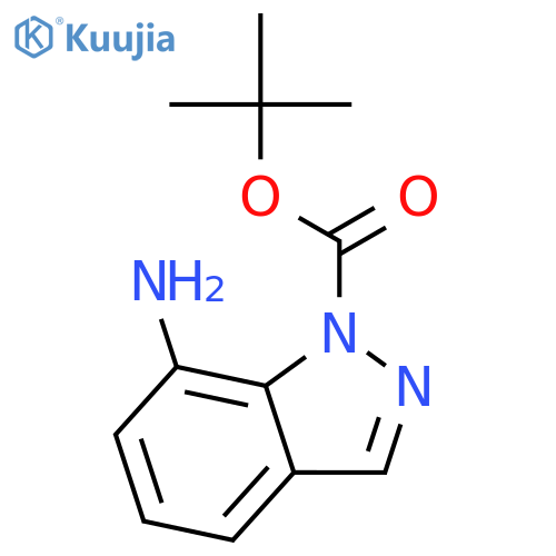 tert-Butyl 7-amino-1H-indazole-1-carboxylate structure