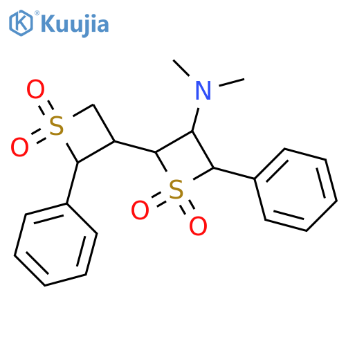[2,3'-Bithietan]-3-amine,N,N-dimethyl-2',4-diphenyl-, 1,1,1',1'-tetraoxide structure