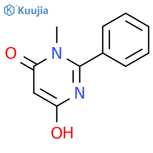 4(3H)-Pyrimidinone, 6-hydroxy-3-methyl-2-phenyl- structure