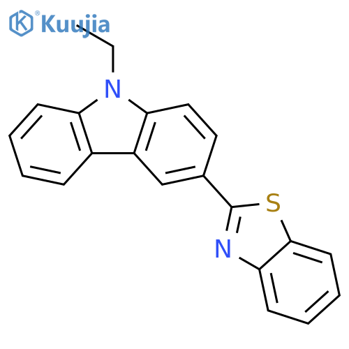 9H-Carbazole, 3-(2-benzothiazolyl)-9-ethyl- structure