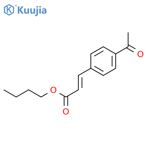 (E)-Butyl 3-(4-acetylphenyl)acrylate structure
