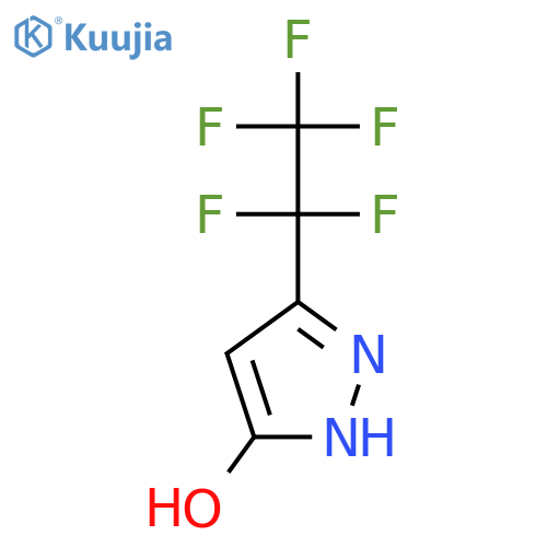 3-(pentafluoroethyl)-1H-pyrazol-5-ol structure