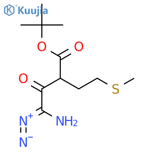 Carbamic acid,[(1S)-3-diazo-1-[2-(methylthio)ethyl]-2-oxopropyl]-, 1,1-dimethylethyl ester(9CI) structure