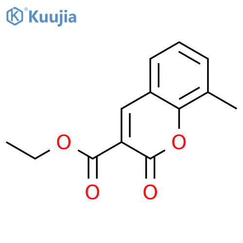 Ethyl 8-methyl-2-oxo-2H-chromene-3-carboxylate structure