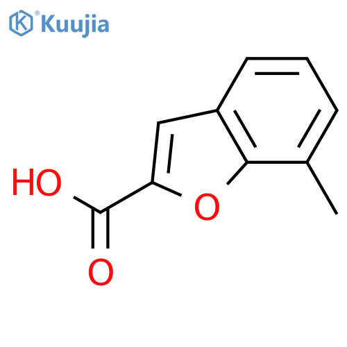 7-methyl-1-benzofuran-2-carboxylic acid structure