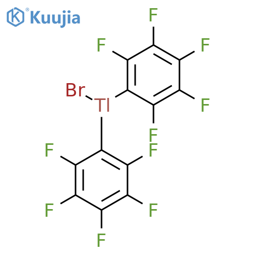 Thallium, bromobis(pentafluorophenyl)- structure