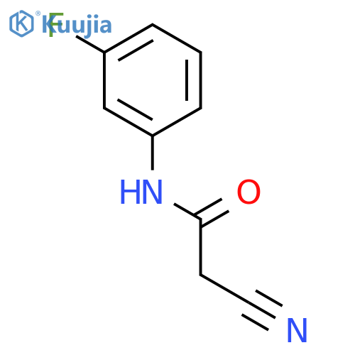 2-cyano-N-(3-fluorophenyl)-Acetamide structure