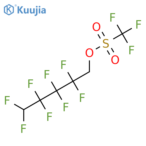 Methanesulfonic acid,1,1,1-trifluoro-, 2,2,3,3,4,4,5,5-octafluoropentyl ester structure