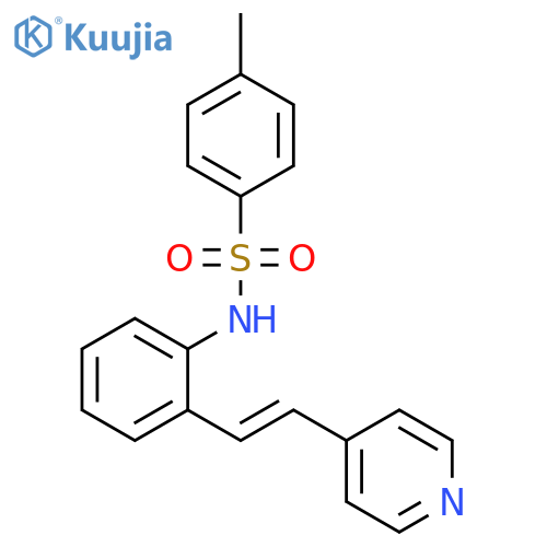 Benzenesulfonamide, 4-methyl-N-[2-[(1E)-2-(4-pyridinyl)ethenyl]phenyl]- structure