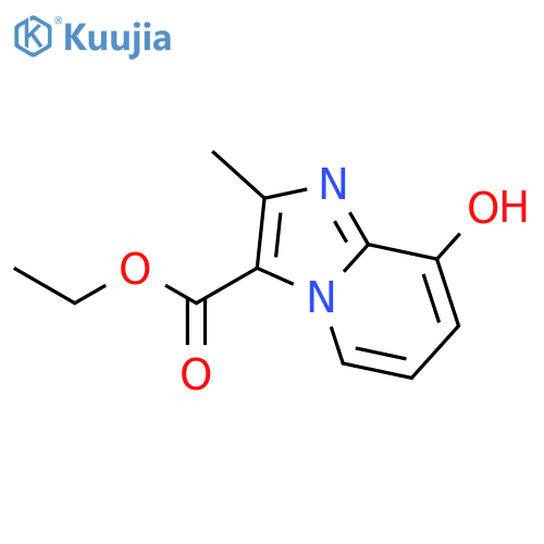 Ethyl 8-hydroxy-2-methylimidazo[1,2-a]pyridine-3-carboxylate structure