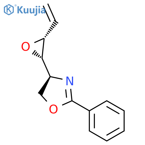 Oxazole, 4-[(2S,3R)-3-ethenyloxiranyl]-4,5-dihydro-2-phenyl-, (4S)- structure