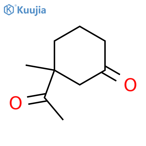 Cyclohexanone,3-acetyl-3-methyl- structure