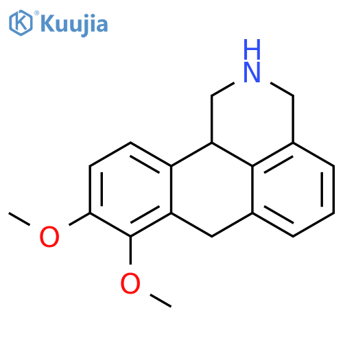 1H-Dibenz[de,h]isoquinoline, 2,3,7,11b-tetrahydro-8,9-dimethoxy- structure