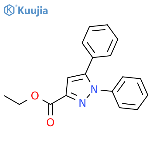 1H-Pyrazole-3-carboxylic acid, 1,5-diphenyl-, ethyl ester structure