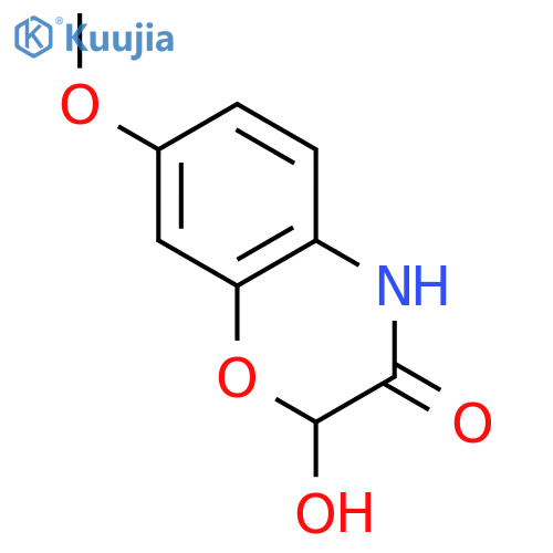 2H-1,4-Benzoxazin-3(4H)-one,2-hydroxy-7-methoxy- structure