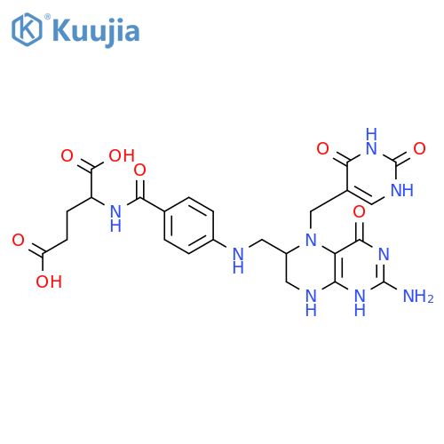 2-[[4-[[2-amino-5-[(2,4-dioxo-1h-pyrimidin-5-yl)methyl]-4-oxo-1,6,7,8-tetrahydropteridin-6-yl]methylamino]benzoyl]amino]pentanedioic Acid structure