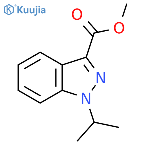 1-Isopropyl-1h-indazole-3-carboxylic acid methyl ester structure