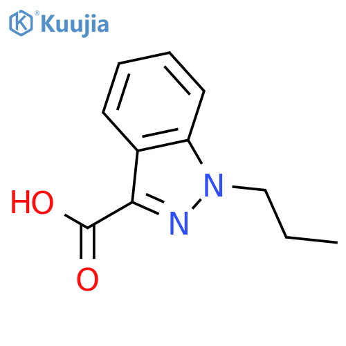 1H-Indazole-3-carboxylic acid, 1-propyl- structure